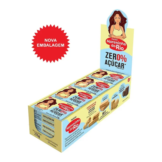 Paçoca de poudre de cacahuète zero sucre - MORENINHA DO RIO